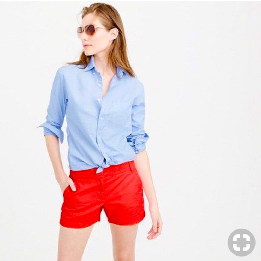 J. Crew Red Chino Shorts size 0